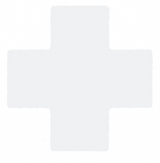 Floor Tape White 4 inx10 in Cross PK20