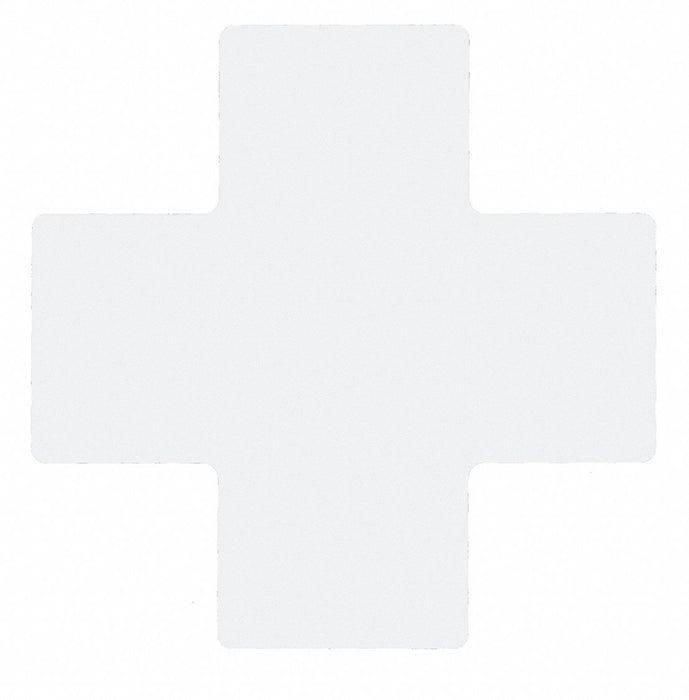 Floor Tape White 4 inx10 in Cross PK20