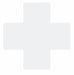 Floor Tape White 4 inx10 in Cross PK20