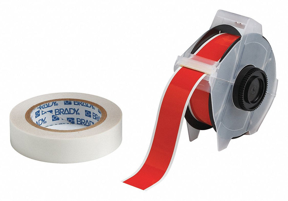 ContinuousLabelStock Red Gloss 1-1/8inW