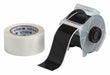 ContinuousLabelStock Black/Clear Gloss