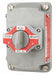 SelectorSwtchWCover Non-Illum 3Pos Gray