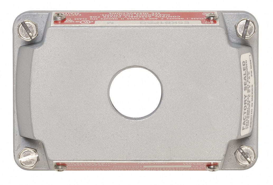 Hazardous Location Cover Gray Aluminum