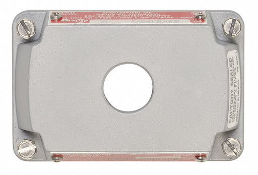 Hazardous Location Cover Gray Aluminum