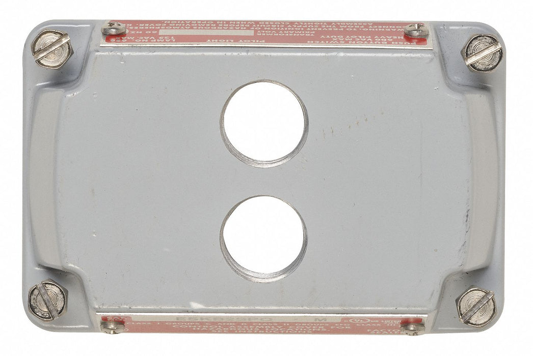 Hazardous Location Cover Gray Aluminum