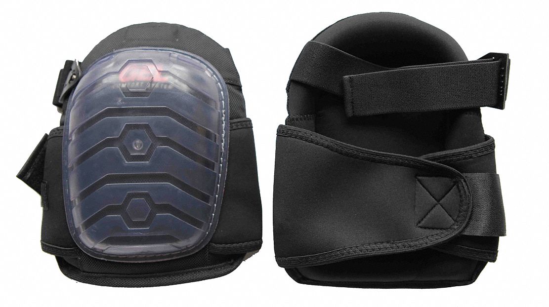 Knee Pad UNIV Hook/Loop Black PR