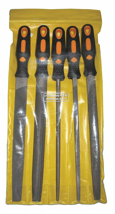 Hand File Set Bastard Cut 8 L 5 Pcs