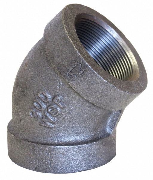 45 Elbow Malleable Iron 4 in FNPT