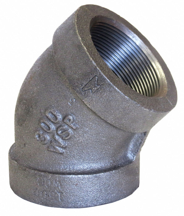 45 Elbow Malleable Iron 4 in FNPT