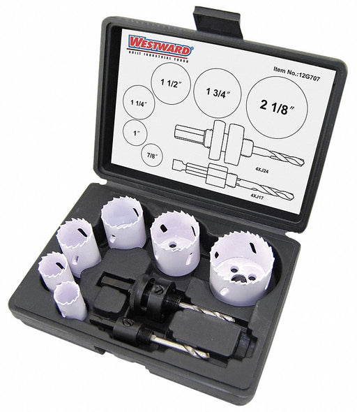 Hole Saw Set Bi-Metal 8pcs