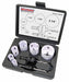 Hole Saw Kit 8pcs Sizes 0.75 -2.25 