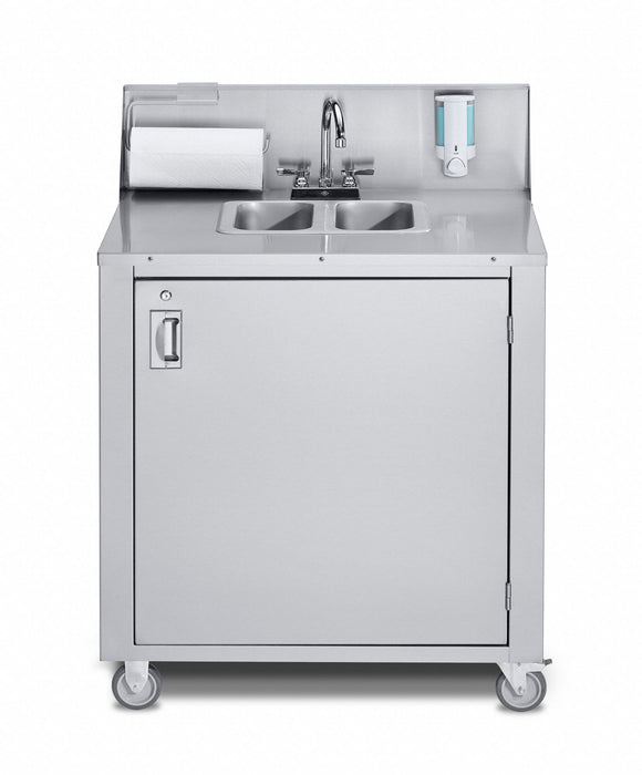 Portable Hand Sink Silver