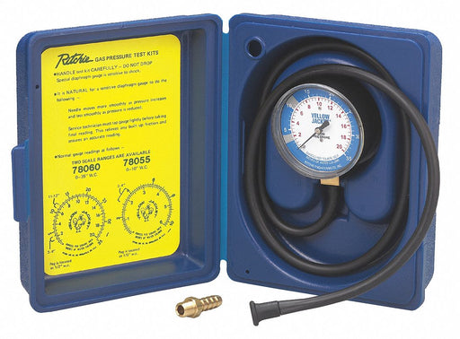 K4559 Gas Pressure Test Kit 0 to 35 In WC