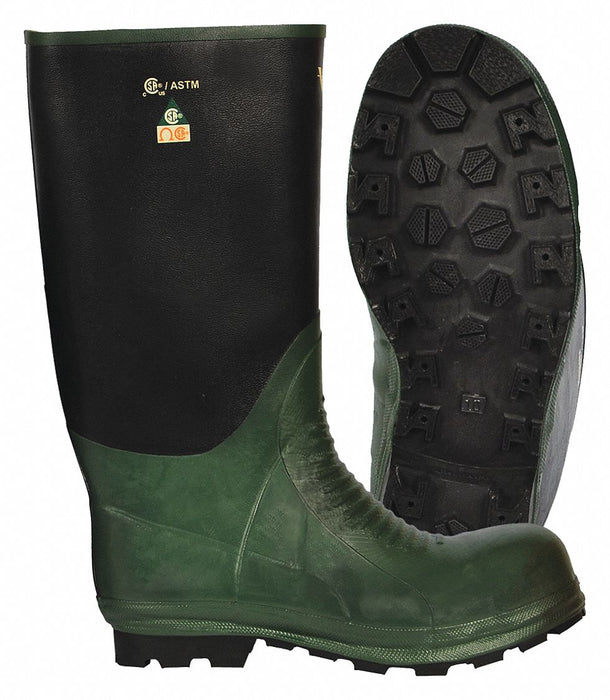 G3077 Rubber Boot Unisex 9 Knee Black PR