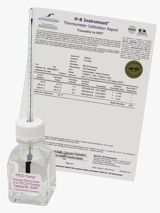 Liquid In Glass Thermometer -2 to 10C