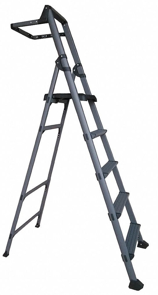 Platform Stepladder 59 Aluminum 300 lb.