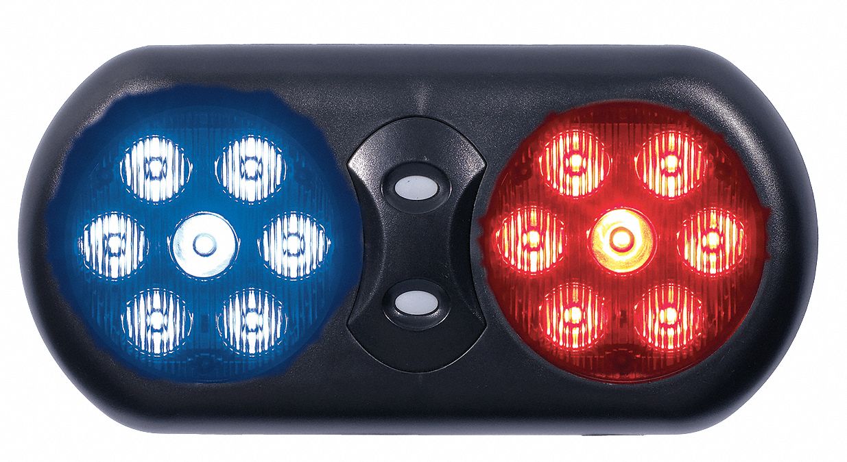 Visor Flip Light Round Blue Red