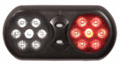 Visor Flip Light Round Red White