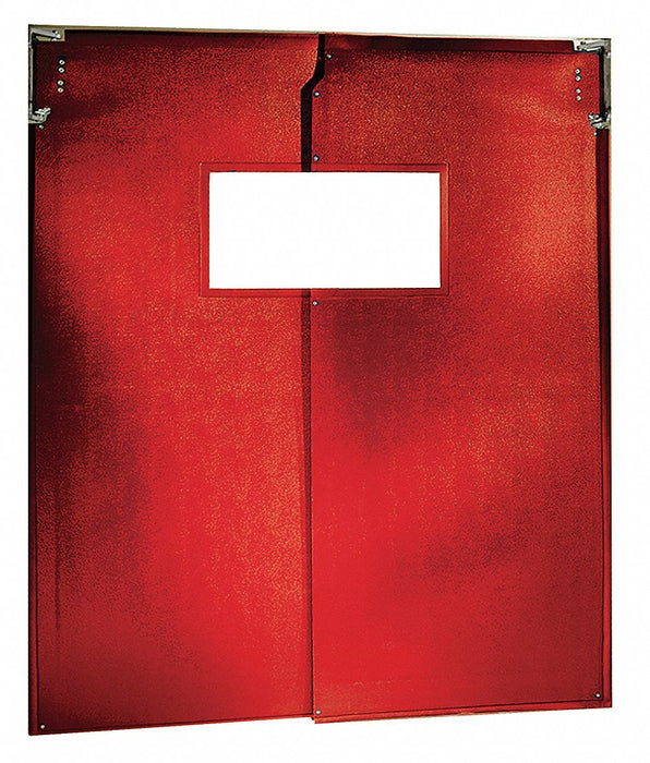 G2994 Flexible Swinging Dr 7x6 ft Red PVC PR