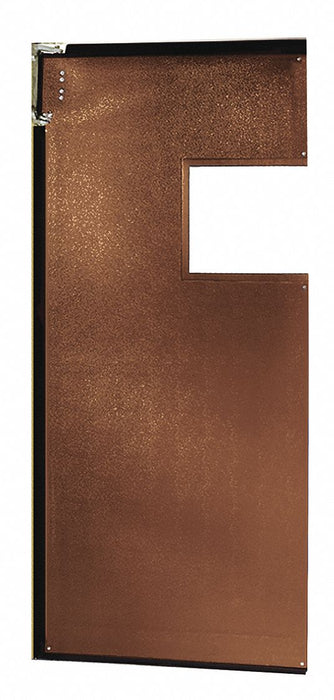 Swinging Door 8 x 3 ft Medium Brown PVC