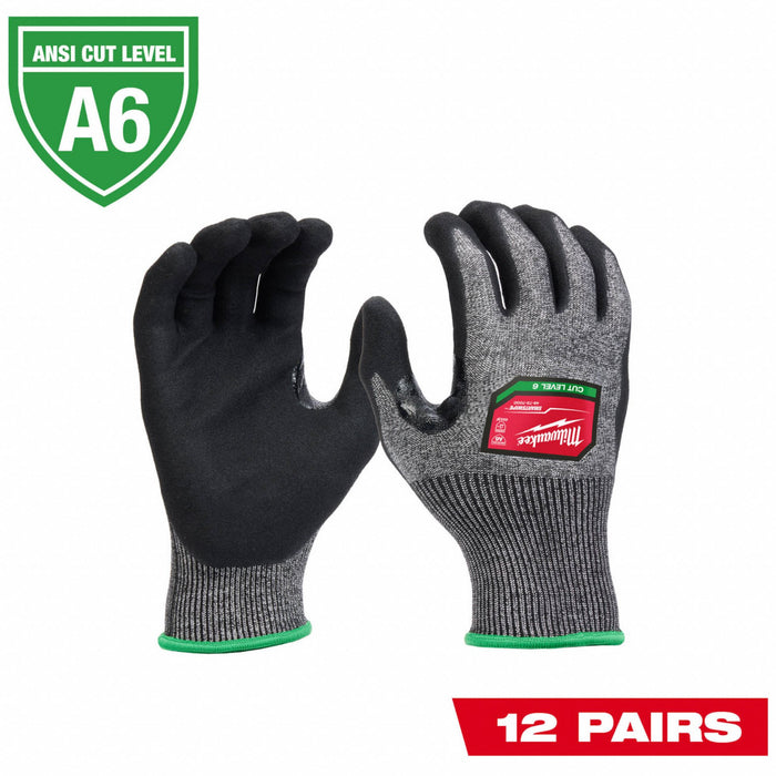 Cut Protection Dipped Gloves L PK12