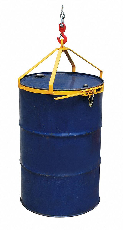Economy Drum Lifter Ylw Vertical Steel