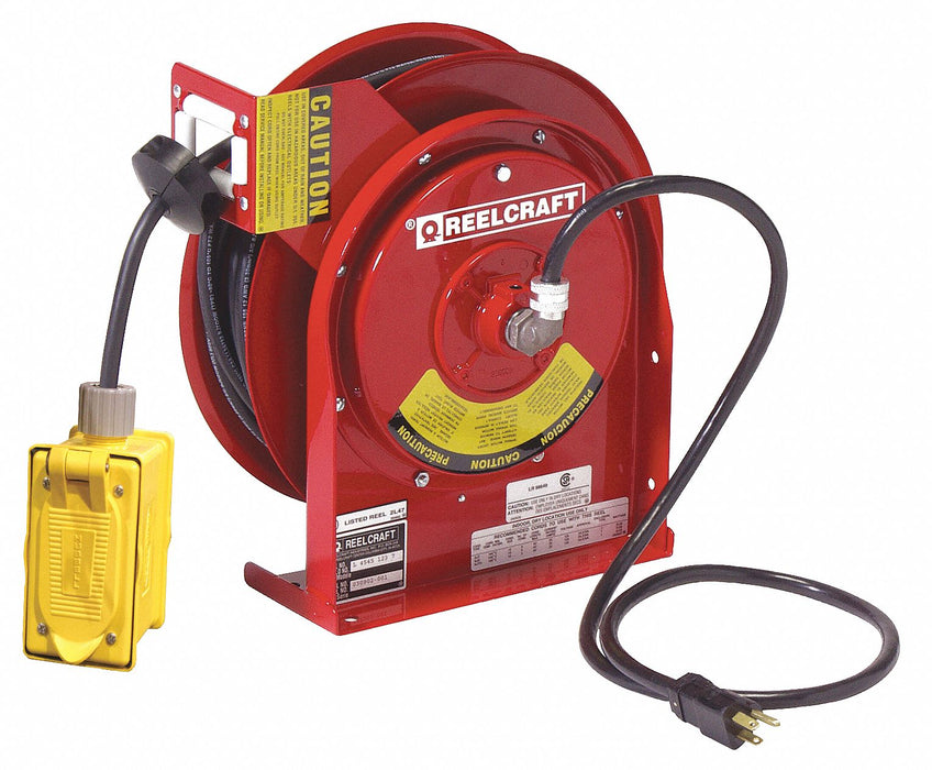 Cord Reel 45ft 12 AWG GFCI 120VAC