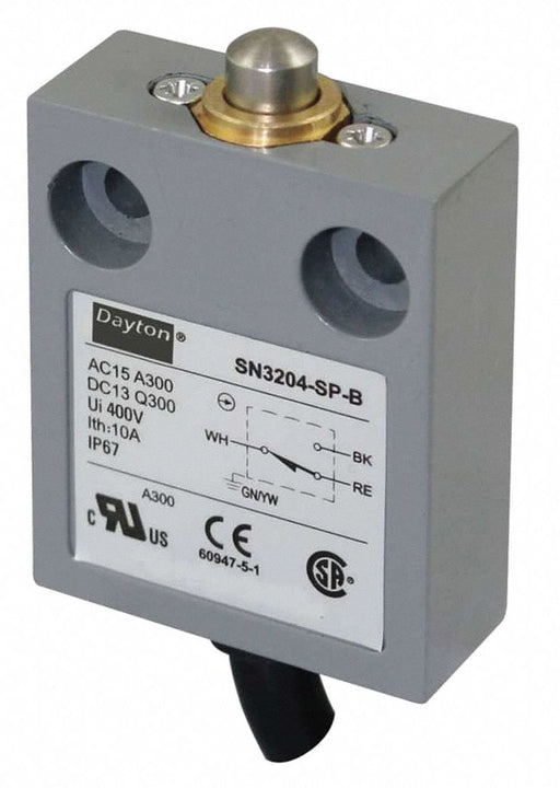 Limit Switch Plunger SPDT