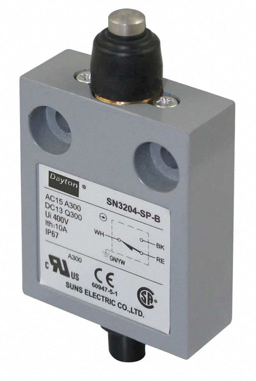 Limit Switch Plunger SPDT