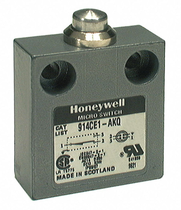 NonPlugInLimitSwtch Plunger SPDT-1NO/1NC