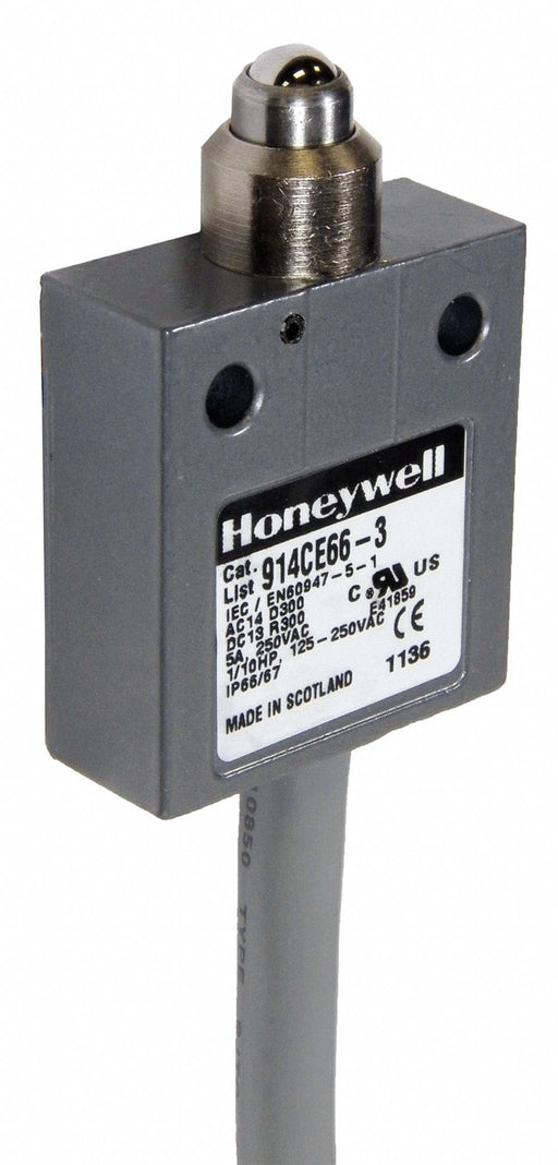 NonPlugInLimitSwtch Plunger SPDT-1NO/1NC