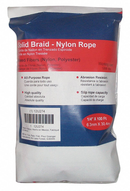 Gen. Purp. Utility Rope 1/4 Dia.x100 L