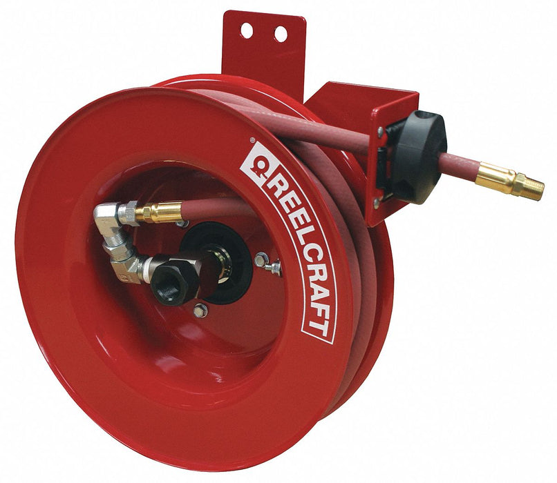 Spring Return Hose Reel 1/4 MNPT 50 ft