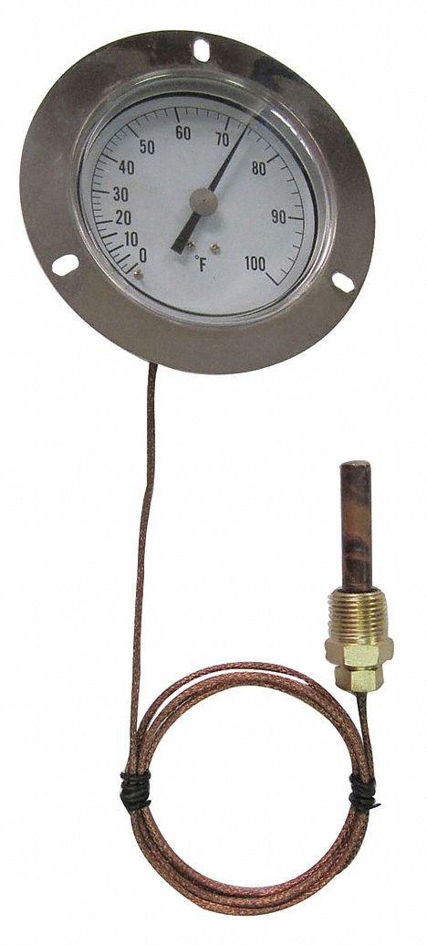 G2661 Analog Panel Mt Thermometer 0 to 160F