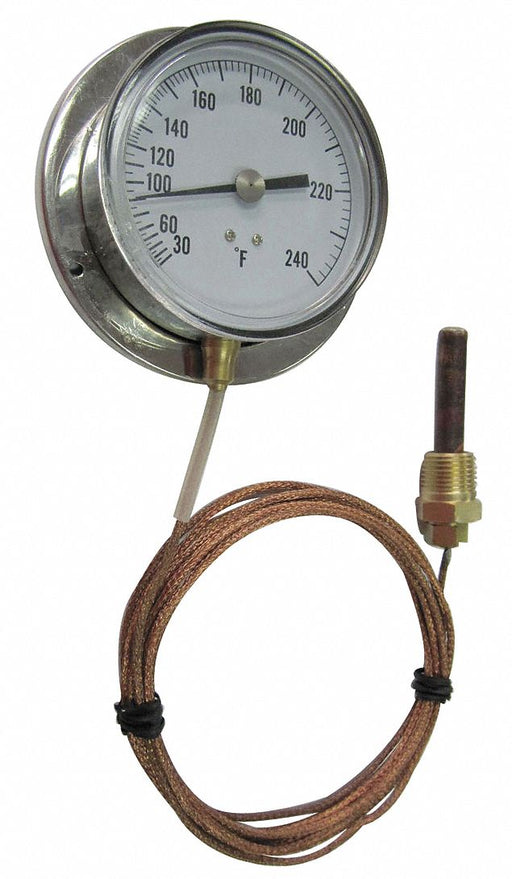 G2665 Analog Panel Mt Thermometer 30 to 180F