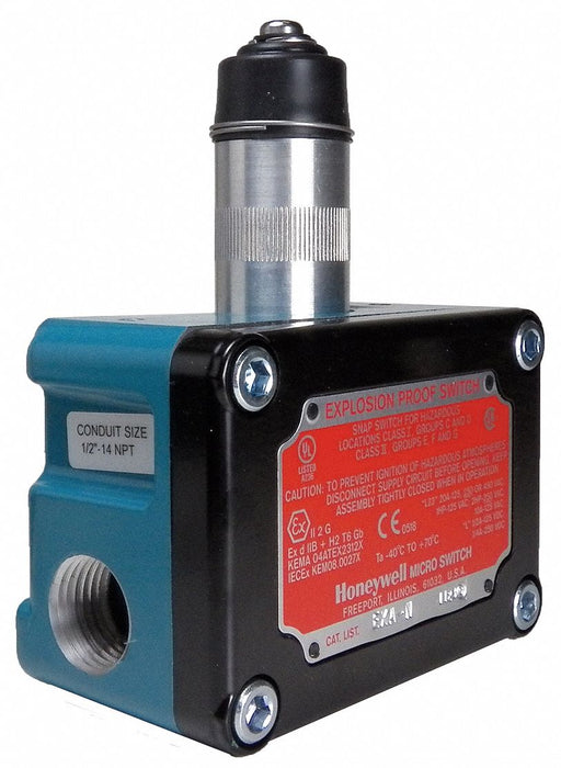 NonPlugInLimitSwtch Plunger SPDT-1NO/1NC