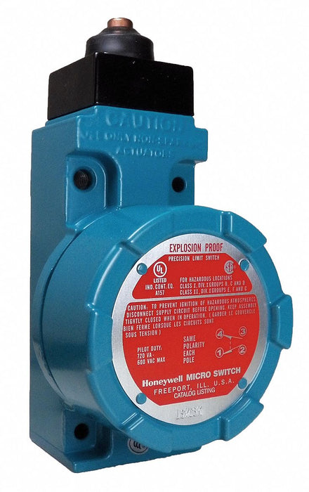 HazLocationLimtSwtch Plungr 1NO/1NC