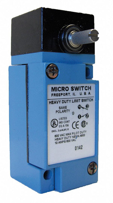 Plug-InLimitSwitch RotaryLever 1NO/1NC