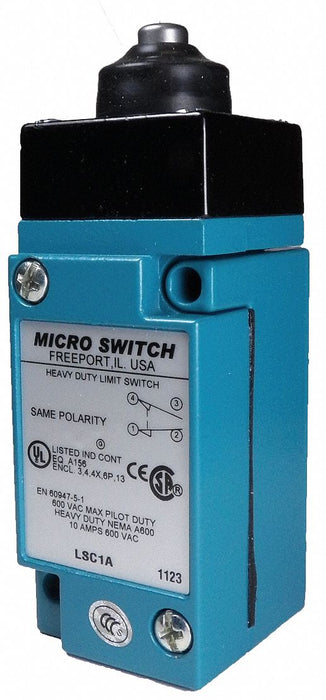 Plug-In Limit Switch Plunger 1NO/1NC