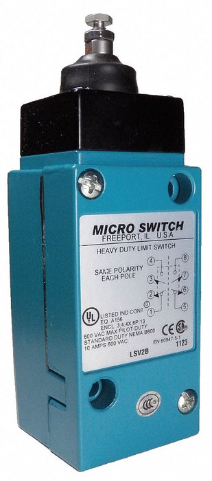 NonPlug-InLimitSwitch Plunger 2NO/2NC