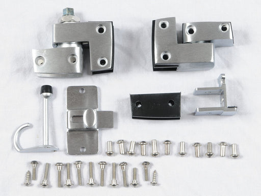 Slide Latch Aluminum Brushed