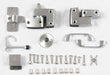 Slide Latch Aluminum Brushed