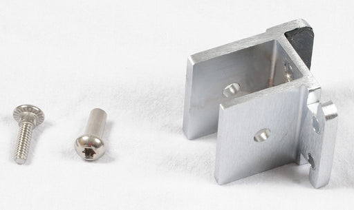 Door Stop and Keeper Aluminum Brushed