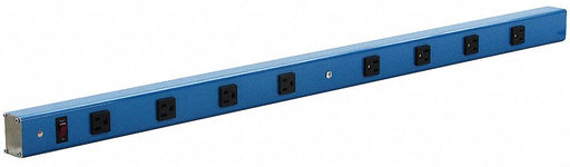 G4844 Power Strip 54 W x 4 D x 2 in H Blue