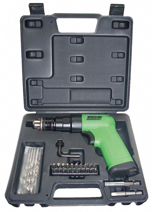 Air-Powered Drill 1/4 in NPT Keyed