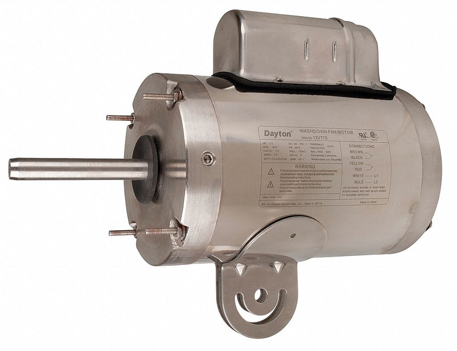 WashdownMotor 1/2hp 1075RPM 48YZ 115VAC
