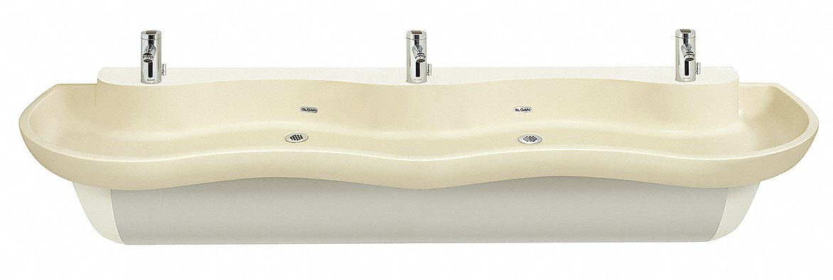 Sloan Bath Sink Sys Rect 76inx21inx5in