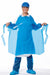 Bib Apron Uni Blue Polyolefin PK100
