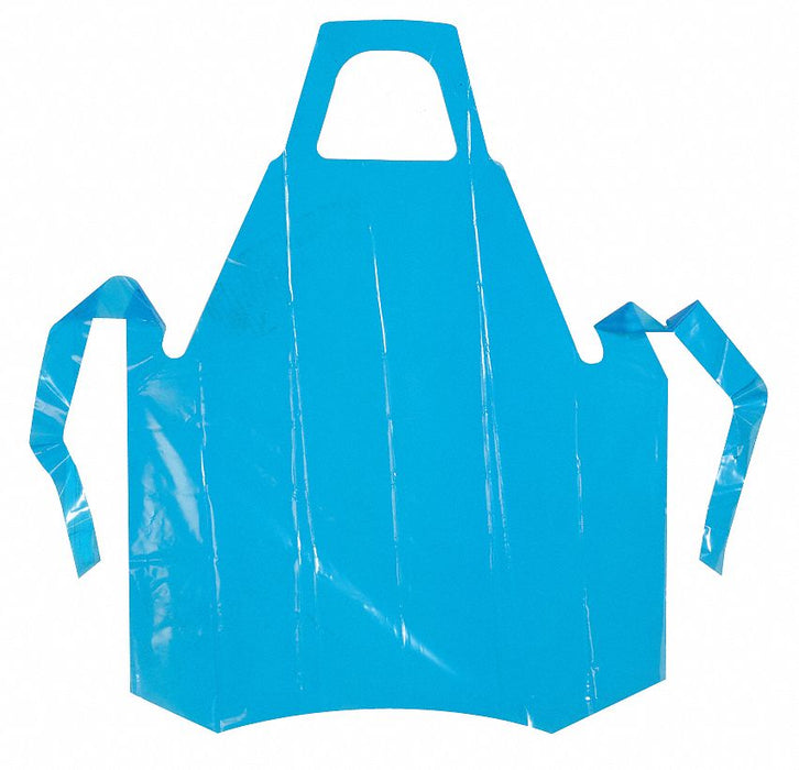 Bib Apron Uni Blue Polyolefin PK100