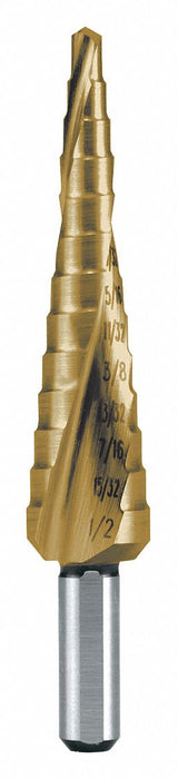 Step Drill TIN Size 2 1/8 -1/2 